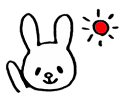 Little white rabbits sticker #11470687