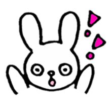 Little white rabbits sticker #11470690