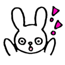 Little white rabbits sticker #11470690