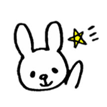 Little white rabbits sticker #11470691