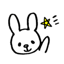 Little white rabbits sticker #11470691