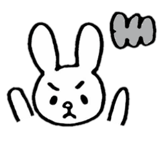 Little white rabbits sticker #11470692