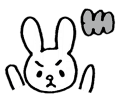 Little white rabbits sticker #11470692
