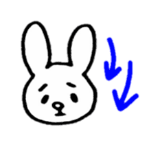 Little white rabbits sticker #11470695