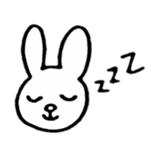 Little white rabbits sticker #11470698
