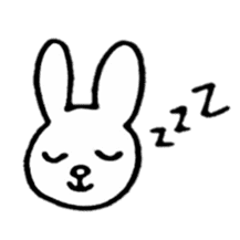 Little white rabbits sticker #11470698