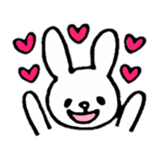 Little white rabbits sticker #11470699