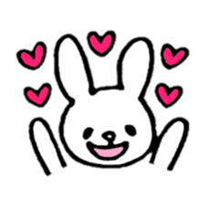 Little white rabbits sticker #11470699