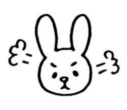 Little white rabbits sticker #11470700