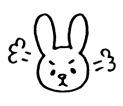Little white rabbits sticker #11470700