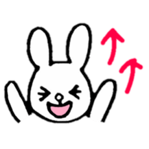 Little white rabbits sticker #11470701