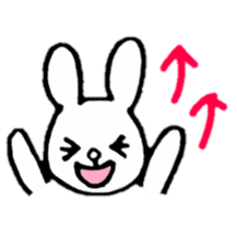 Little white rabbits sticker #11470701