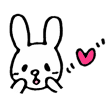 Little white rabbits sticker #11470704