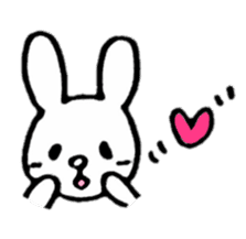 Little white rabbits sticker #11470704