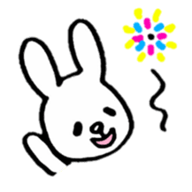 Little white rabbits sticker #11470705