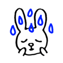 Little white rabbits sticker #11470706