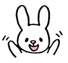 Little white rabbits sticker #11470708