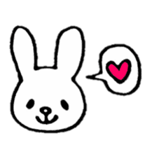 Little white rabbits sticker #11470710