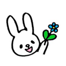 Little white rabbits sticker #11470711