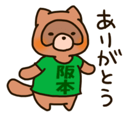 SAKAMOTO-raccoon sticker #11619331