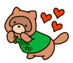 SAKAMOTO-raccoon sticker #11619342