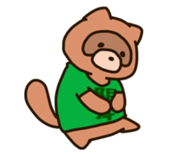 SAKAMOTO-raccoon sticker #11619358