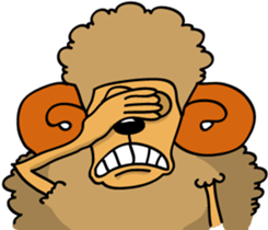 Lazy Sheep sticker #11694108