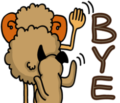 Lazy Sheep sticker #11694110