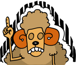 Lazy Sheep sticker #11694112