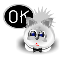 Dip White Dog sticker #11744640