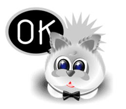 Dip White Dog sticker #11744640