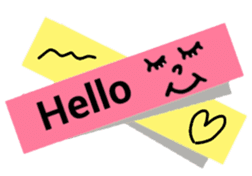 Greeting in character memo(Japanese) sticker #11745687