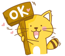 Yellow Cunning-work sticker #11768880