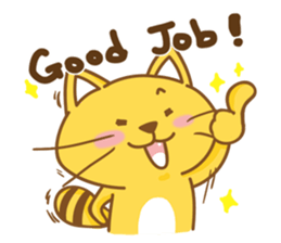 Yellow Cunning-work sticker #11768894