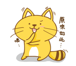 Yellow Cunning-work sticker #11768904