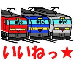 TRAIN STICKER TYPE LOCOMOTIVE Ver.2 sticker #11944006