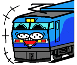 TRAIN STICKER TYPE LOCOMOTIVE Ver.2 sticker #11944017