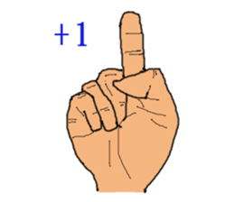 finger show v2.0 clever hands sticker #12134262