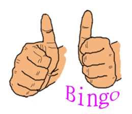 finger show v2.0 clever hands sticker #12134269
