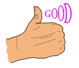 finger show v2.0 clever hands sticker #12134275