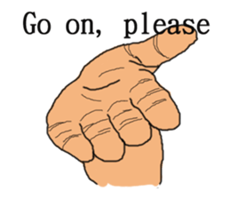 finger show v2.0 clever hands sticker #12134277