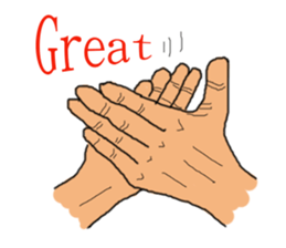 finger show v2.0 clever hands sticker #12134283