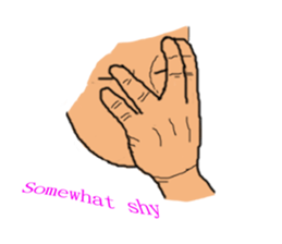 finger show v2.0 clever hands sticker #12134287