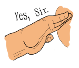 finger show v2.0 clever hands sticker #12134289