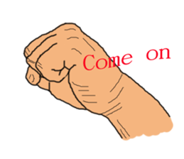 finger show v2.0 clever hands sticker #12134290