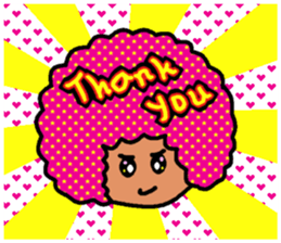 Flashy Afro sticker #12588598