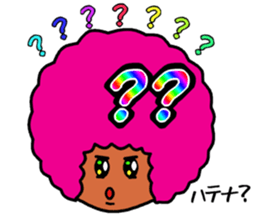 Flashy Afro sticker #12588602