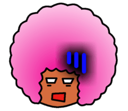Flashy Afro sticker #12588603