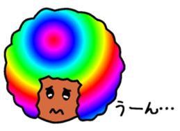 Flashy Afro sticker #12588604