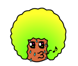 Flashy Afro sticker #12588619